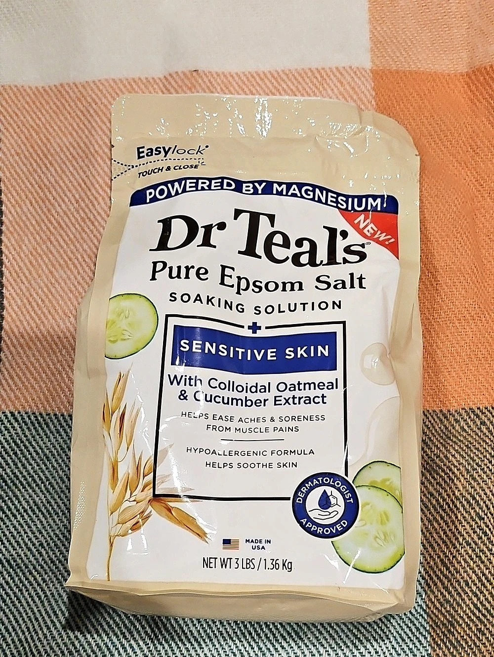 Dr Teal's Pure Epsom Salt Sensitive Skin Soaking Solution